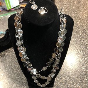 Fashion Necklace by T with earrings